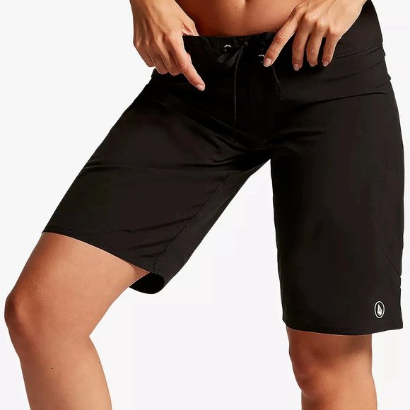 Volcom Juniors' Simply Solid Swim Cover-Up Shorts $90 Size 5 # UB9 396 NEW - Picture 1 of 3